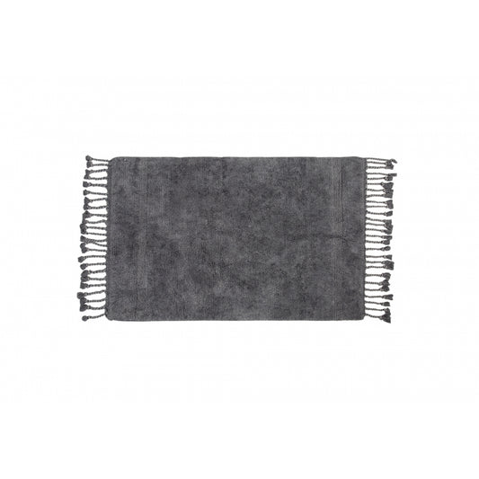 Бавовняний килимок "Paloma" у темно-сірому кольорі 70*105см. Коврик в ванну - Prosto Dim