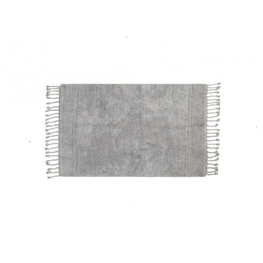Бавовняний килимок "Paloma" у світло-сірому кольорі 70*105см. Коврик в ванну - Prosto Dim