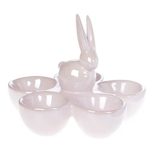 Підставка для яєць "Кролик", рожевий перламутр - Великодній посуд Prosto Dim