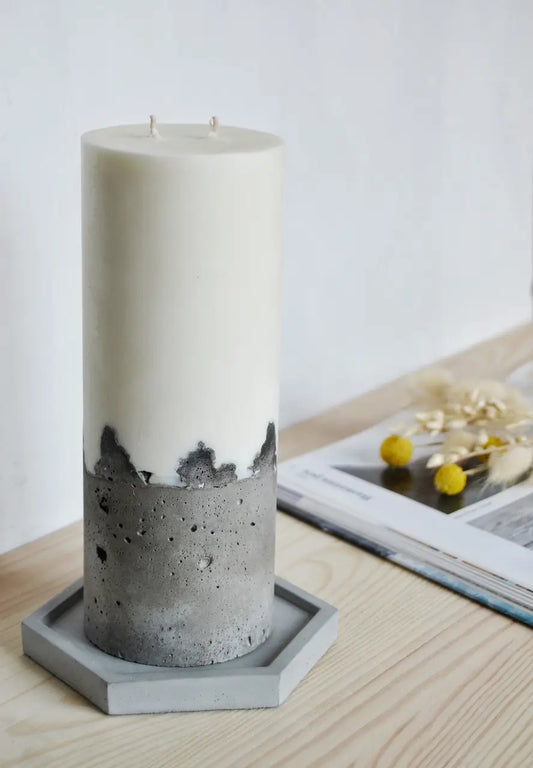 Соєва свічка на бетонній основі L - Prosto Dim Ukraine
