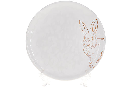 Набір 4 керамічних тарілки "Bunny" 21х21х2см