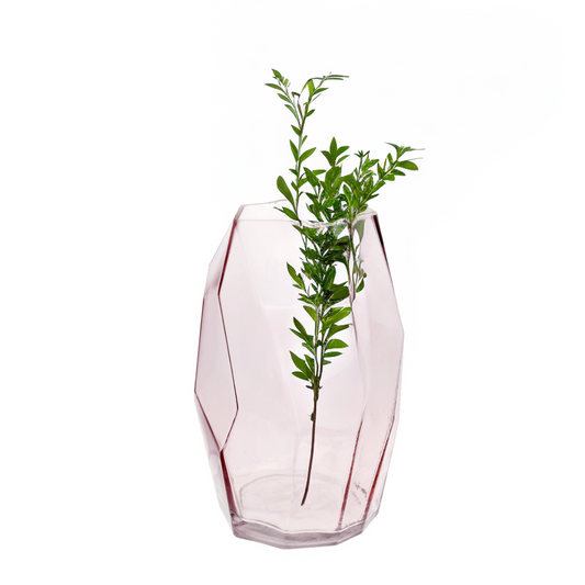 Скляна ваза асиметрична, сучасний декор - Prosto Dim