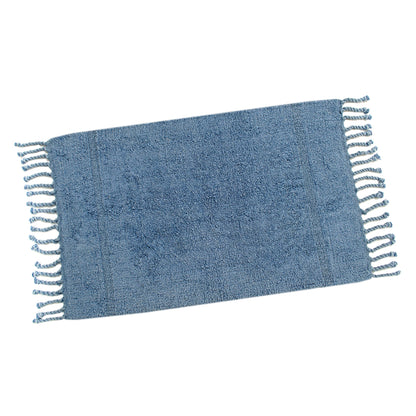 Бавовняний килимок "Paloma" у синьому кольорі. Килим у ванну - Prosto Dim